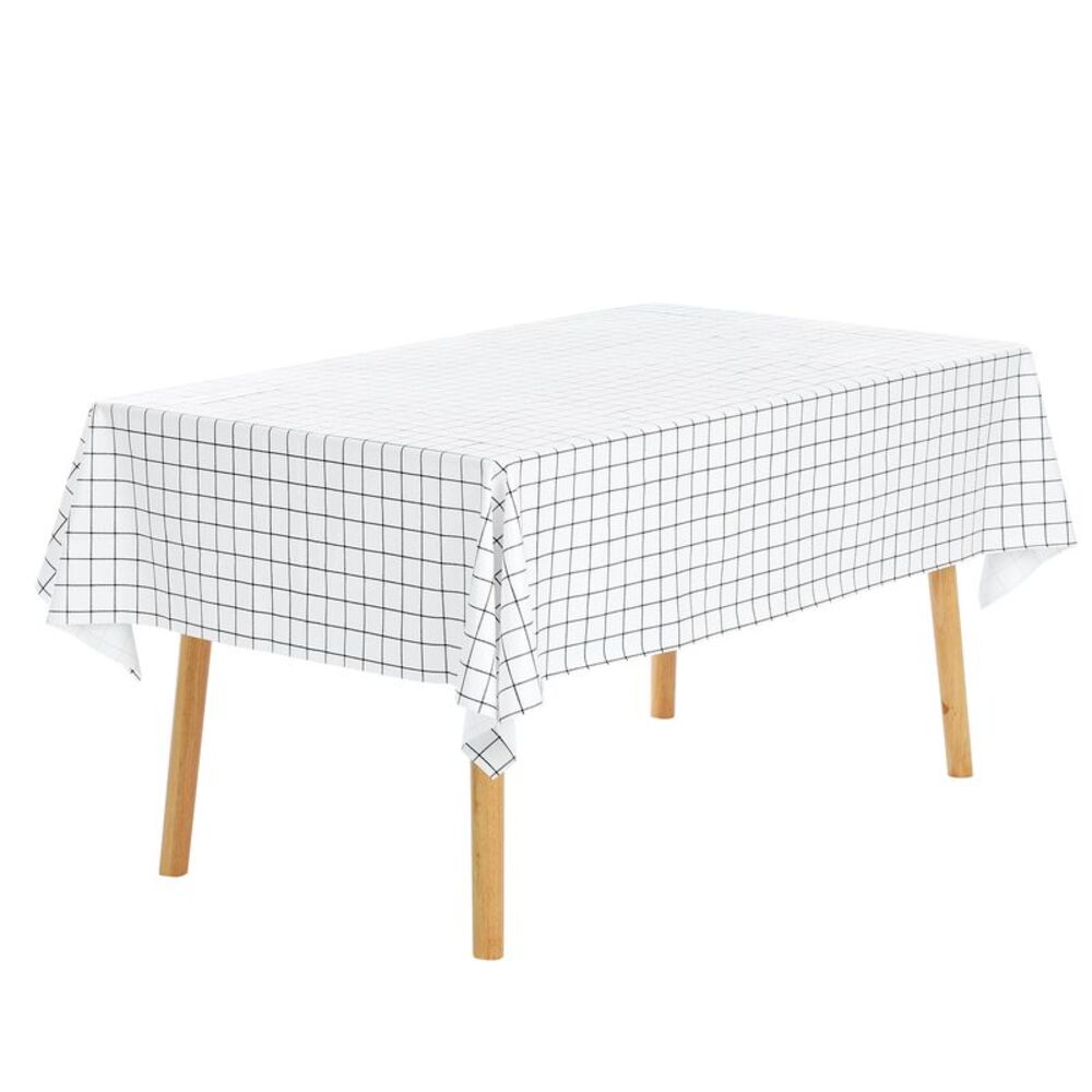 1pc Square Tablecloth Waterproof Table Covers 55x55inch White